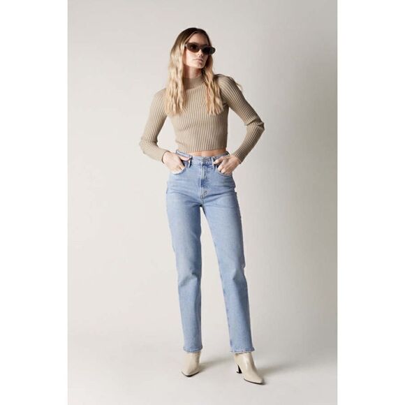 NWT AGOLDE High-Rise Stovepipe Jean Limited Edition in Destination - Picture 7 of 16